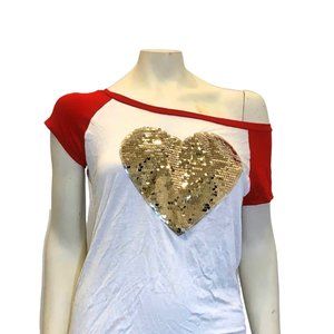 Sweet Claire Sequin Heart Shirt